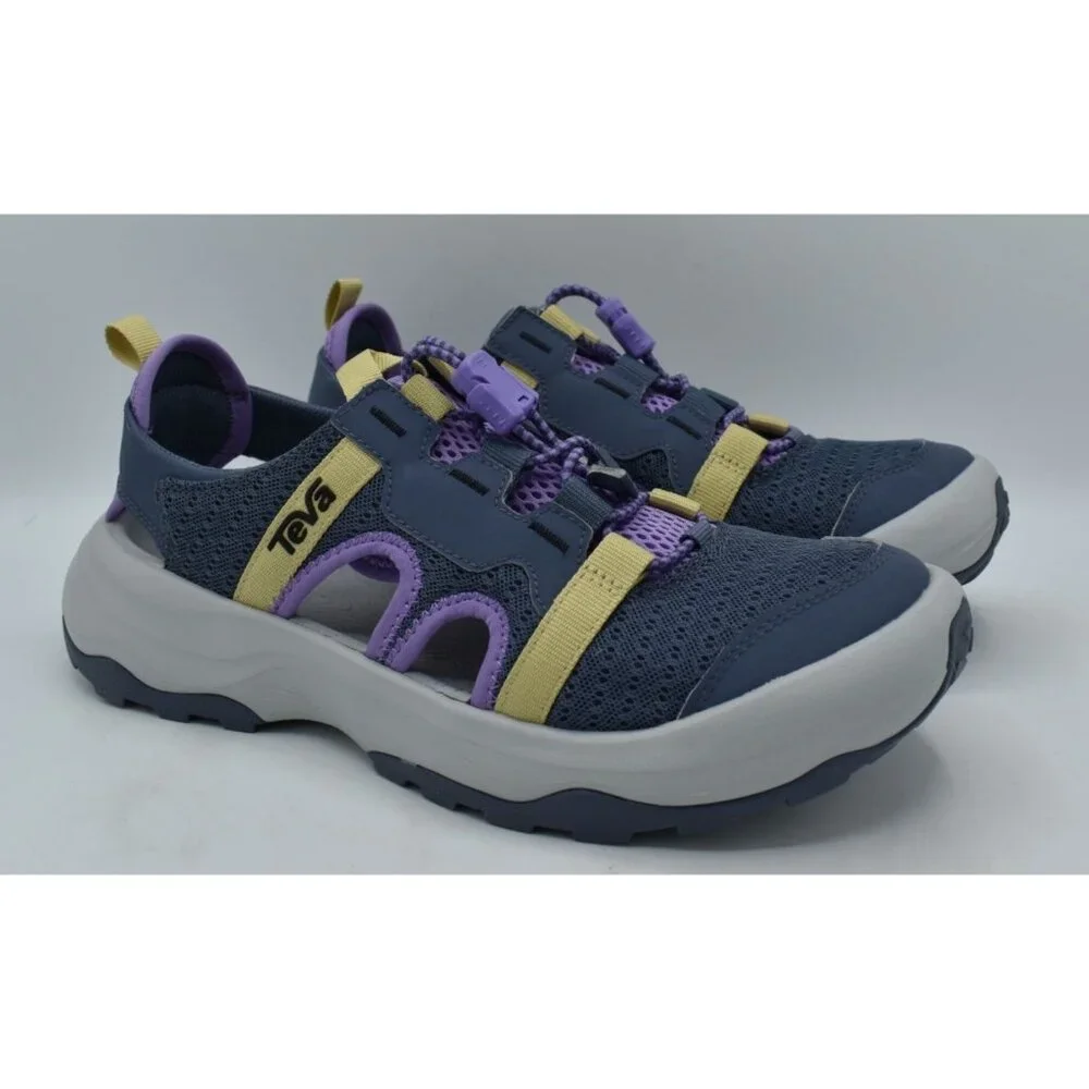 Teva Womens Size 9 Outflow Closed Toe Blue Purple Amphibious Water Shoes‎